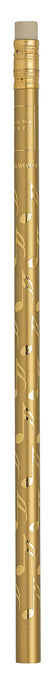 Music Pencil Gold with Gold Semiquaver and Eraser