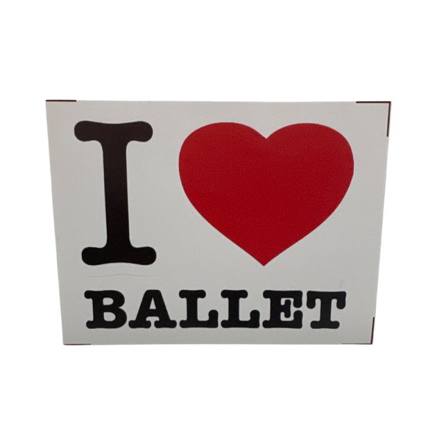 I Love Ballet Sticker