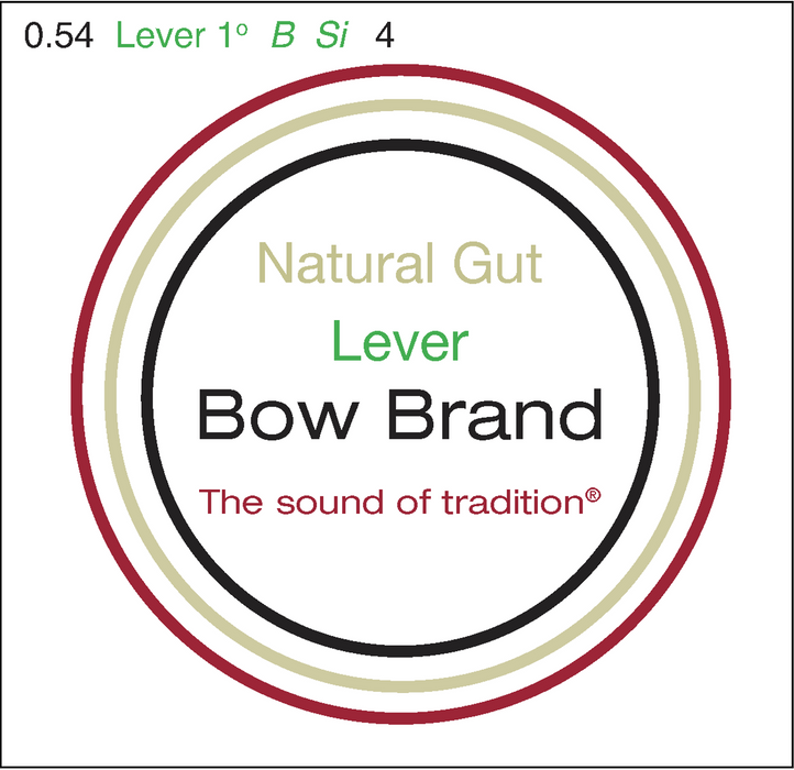 Bow Brand Natural Gut - Lever Harp String, Octave 1, Single B