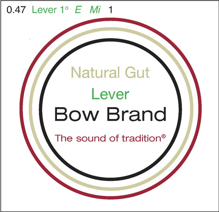 Bow Brand Natural Gut - Lever Harp String, Octave 1, Single E