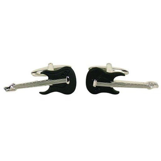 Gdesign Electric Guitar Cufflinks Black Body with Silver Neck — The ...