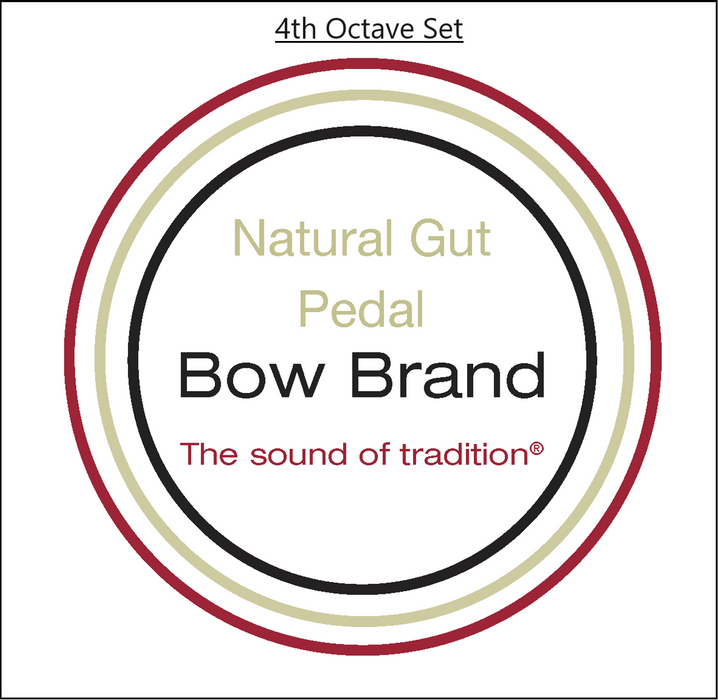 Bow Brand Natural Gut - Pedal Harp String, Octave 4, Set