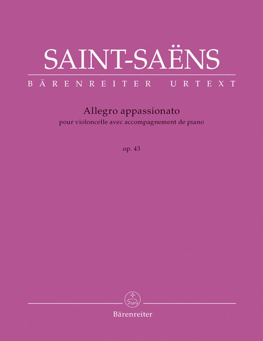 Saint-Saens - Allegro Appassionato Op43 - Cello/Piano Accompaniment Barenreiter BA9047