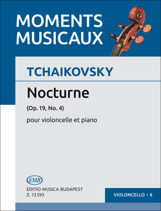 Tchaikovsky - Nocturne Op19/4 - Cello/Piano Accompaniment arranged by Pejtsik EMB Z13593