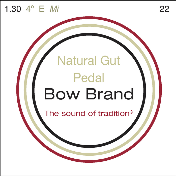 Bow Brand Natural Gut - Pedal Harp String, Octave 4 E