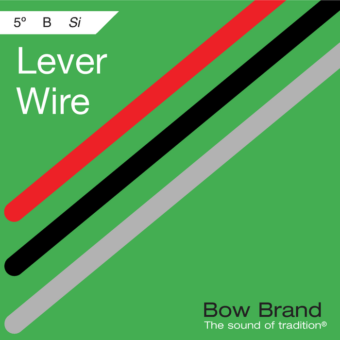 Bow Brand Wires: Tarnish Resistant - Lever Harp String, Octave 5, Single B