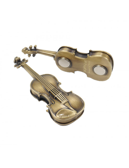 Violin Magnet in Antique Brass Finish