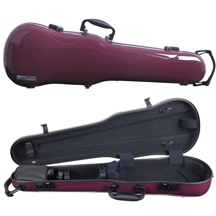 GEWA Air 1.7 Shaped Violin Case with Subway Handle Purple Gloss 4/4