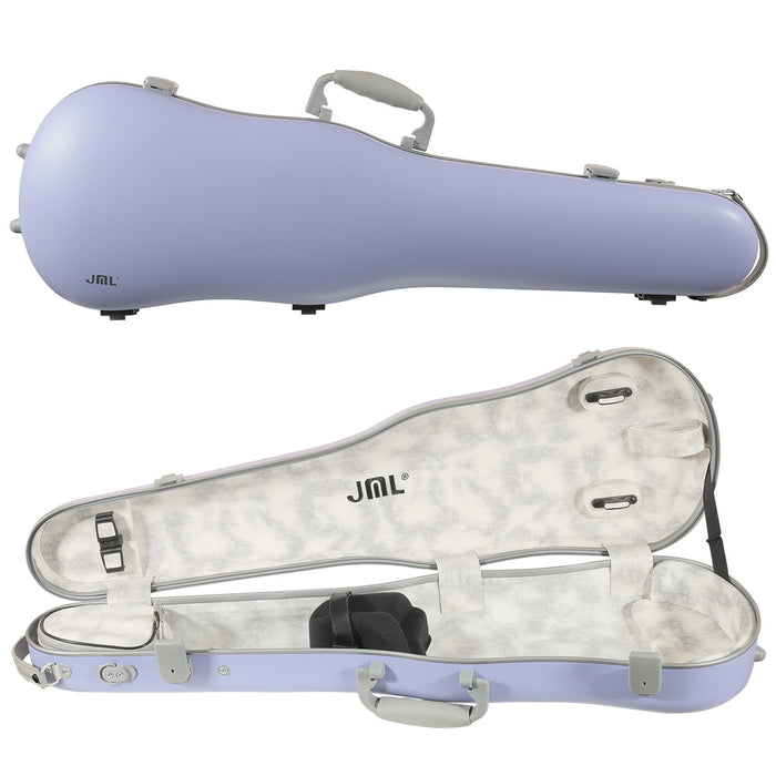 JML Carbon Fibre 1.5 Shaped Violin Case Twilight Purple 4/4