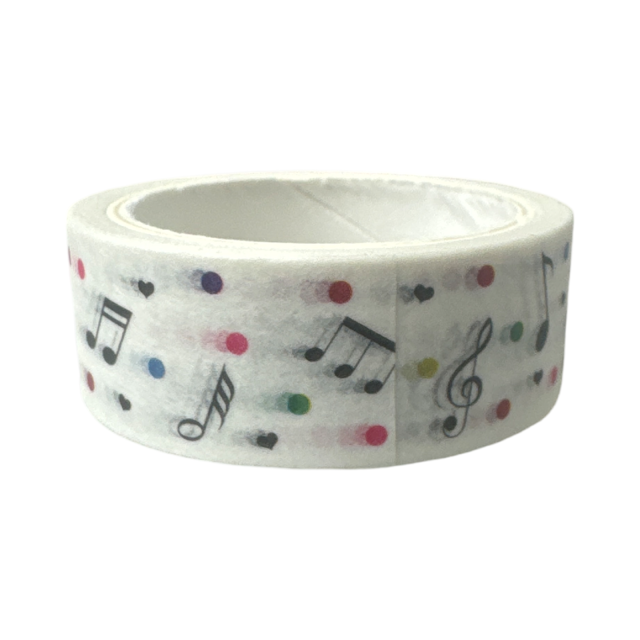 Music Sticky Tape Colourful Dots and Notes