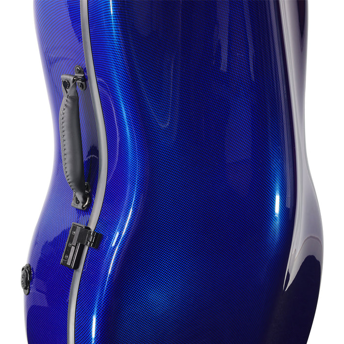 JML CL-1 Carbon Premium 3.3 Cello Case Blue 4/4