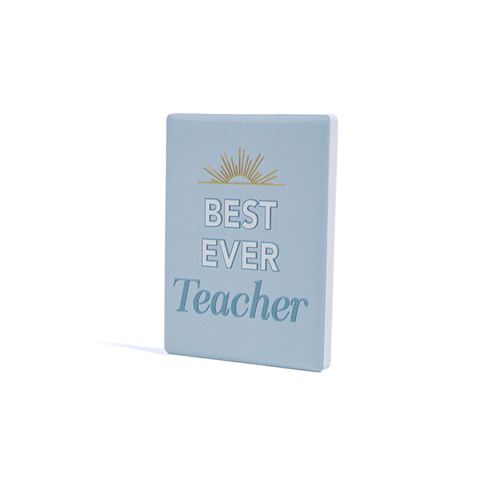 Ceramic Fridge Magnet Gift for Teachers 'Best Ever Teacher'