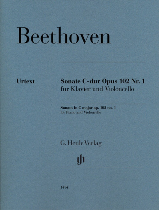 Beethoven - Sonata in CMaj Op102/1 - Cello/Piano Accompaniment Henle HN1474