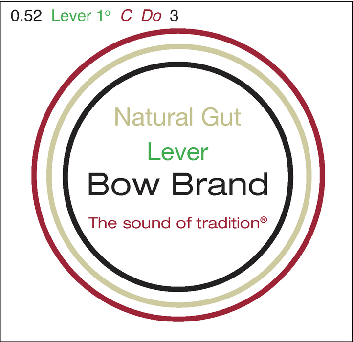 Bow Brand Natural Gut - Lever Harp String, Octave 1, Single C