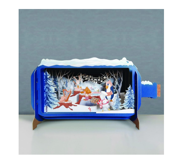 Christmas Card - Message in a Bottle Christmas Scene