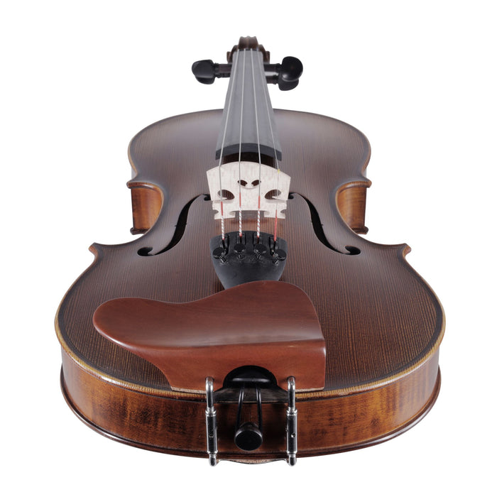 Violin Chinrest - Kreisler Berber Boxwood  Chrome Fittings