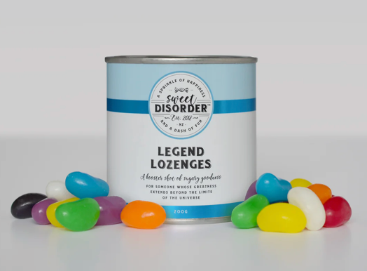 Sweet Disorder Legend Lozenges Tin of Jelly Beans