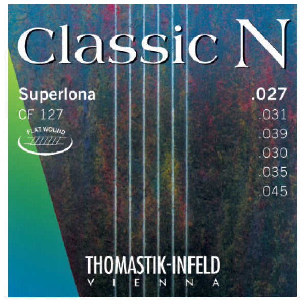 Classical Guitar Strings - Thomastik Classic N Superlona Series Set with Plain Nylon G, CF127