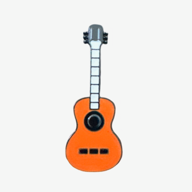 Orange Classical Guitar Pin/Brooch