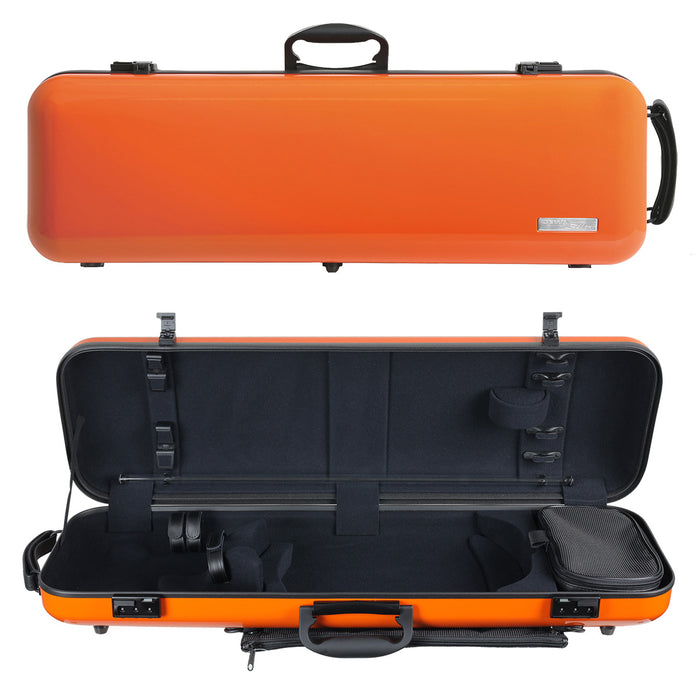 GEWA Air 2.1 Oblong Violin Case with Subway Handle Orange Gloss 4/4