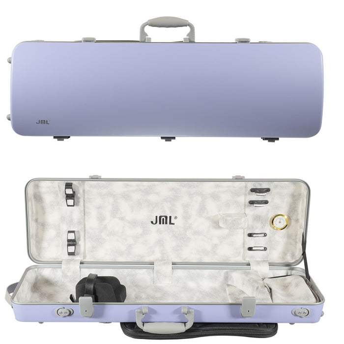 JML Carbon Fibre 1.8 Oblong Violin Case Twilight Purple 4/4