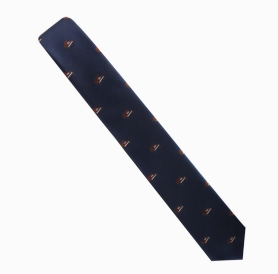 Tie Grand Piano Navy Blue with Brown Pianos