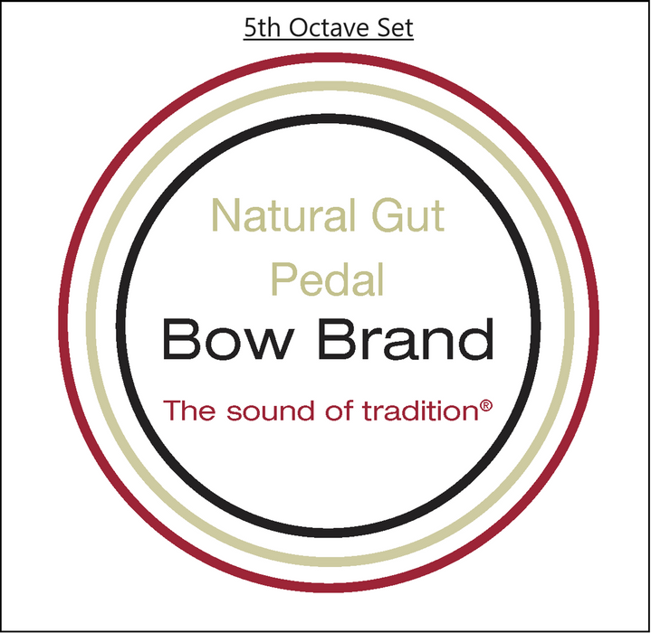 Bow Brand Natural Gut - Pedal Harp String, Octave 5, Set (ABCDE)