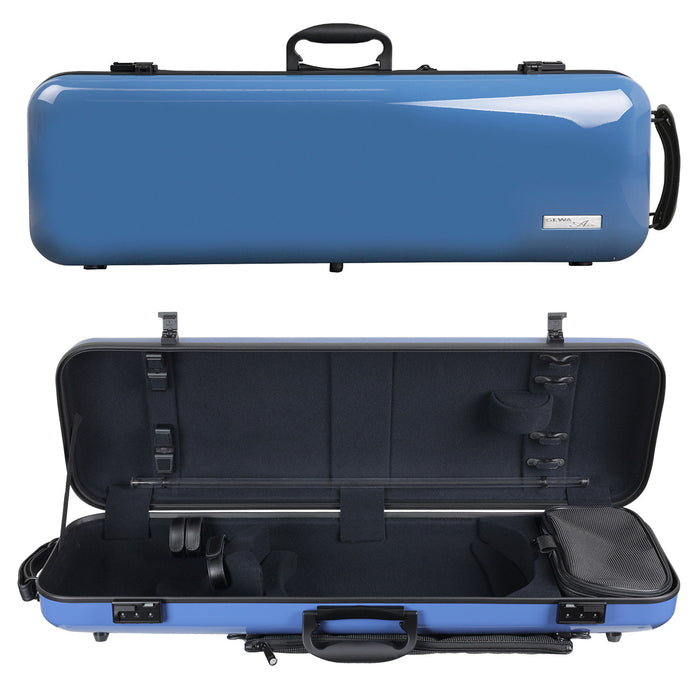 GEWA Air 2.1 Oblong Violin Case with Subway Handle Blue Gloss 4/4