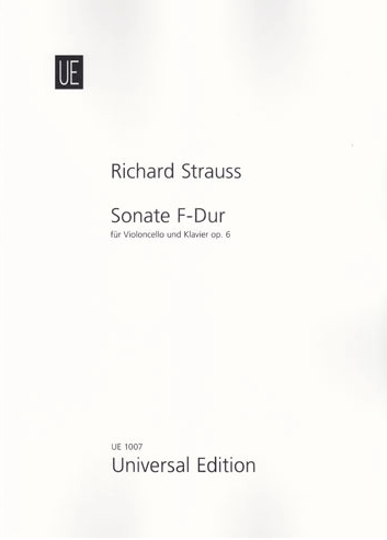 Strauss R - Sonata in Fmaj Op6 - Cello/Piano Accompaniment Universal UE01007