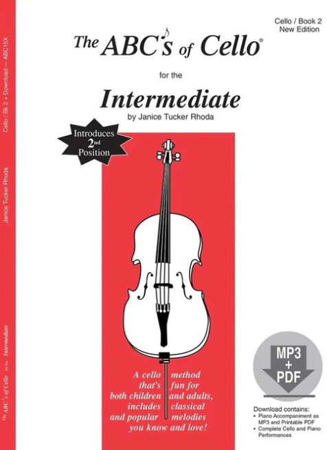 The ABC's of Cello for the Intermediate Book 2 - Cello Book by Tucker Rhoda Fischer ABC15