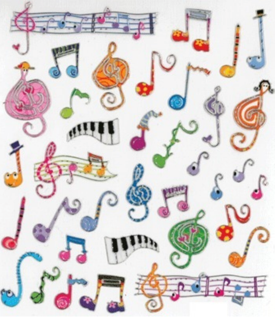 Stickers Music Notes and Clefs