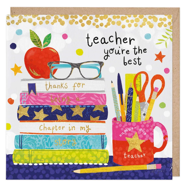 Greeting Card - Teacher You're the Best