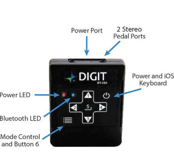 AirTurn DIGIT BT-200 Bluetooth Multi-Function Remote