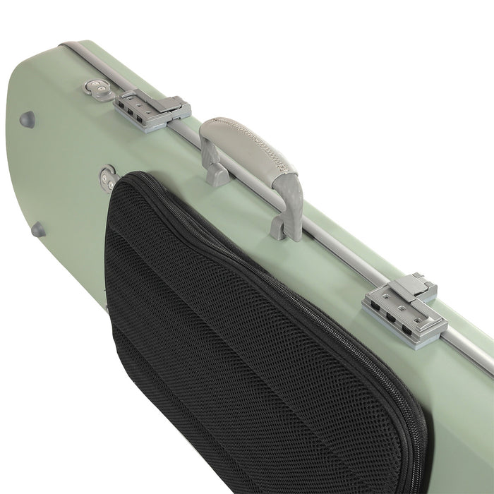 JML Carbon Fibre 1.8 Oblong Violin Case Garden Green 4/4