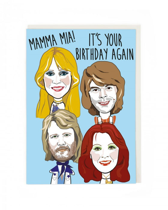 Greeting Card - Mamma Mia! It's Your Birthday Again ABBA