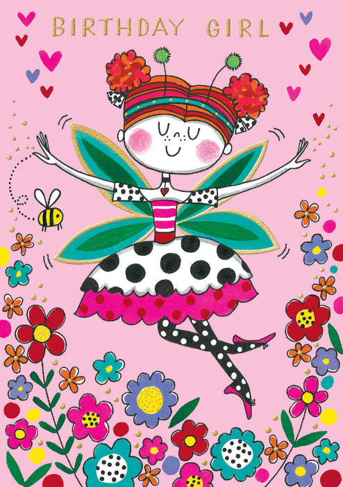 Greeting Card - Happy Birthday Ballerina Fairy