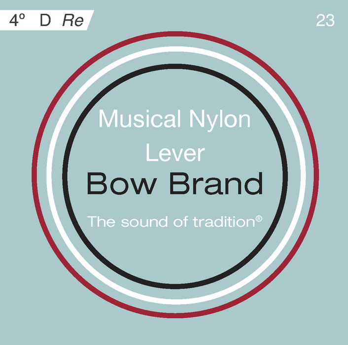 Bow Brand Nylon - Lever Harp String, Octave 4 D