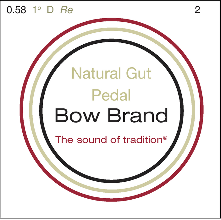 Bow Brand Natural Gut - Pedal Harp String, Octave 1, Single D