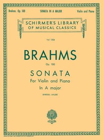 Brahms - Sonata Op100 - Violin/Piano Accompaniment Schirmer 50258560