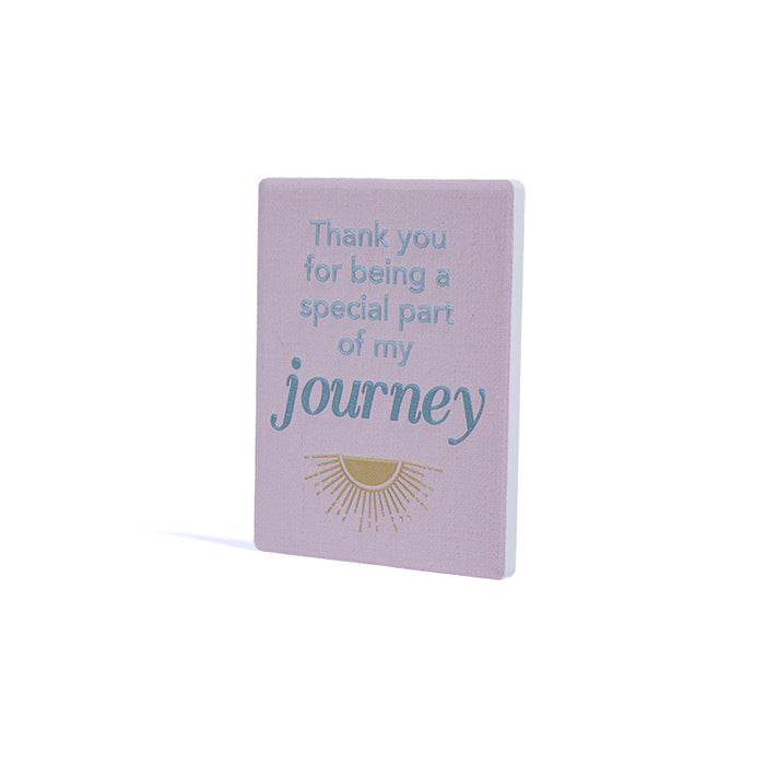 Ceramic Fridge Magnet Gift for Teachers 'Thank You for Being a Special Part of My Journey'