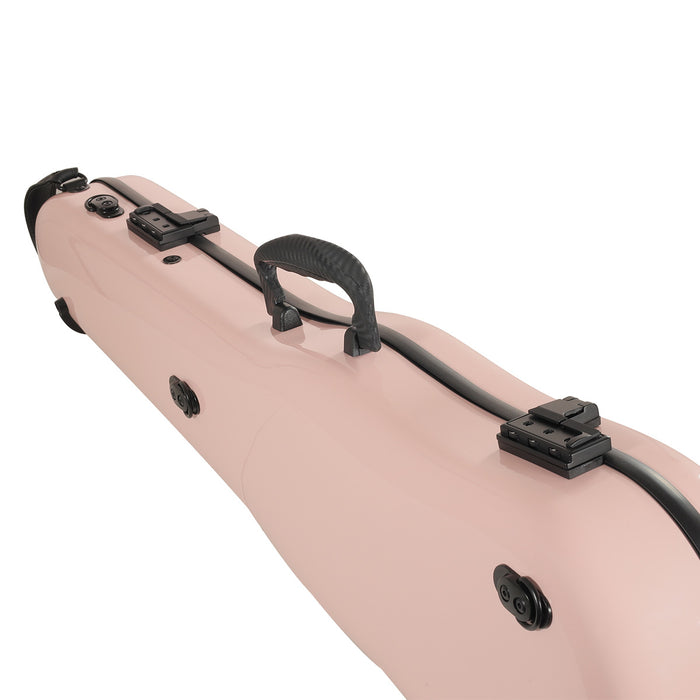 JML Carbon Fibre 1.5 Shaped Violin Case Sakura Pink 4/4