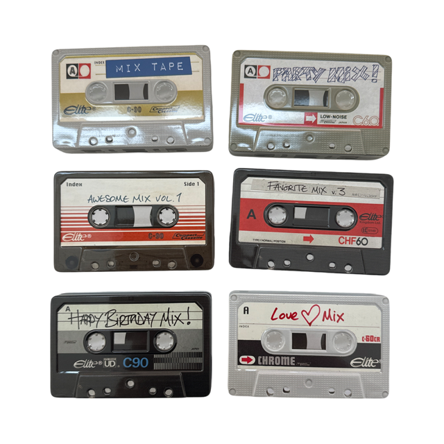 Cassette Shaped Tin Box 'Party Mix'