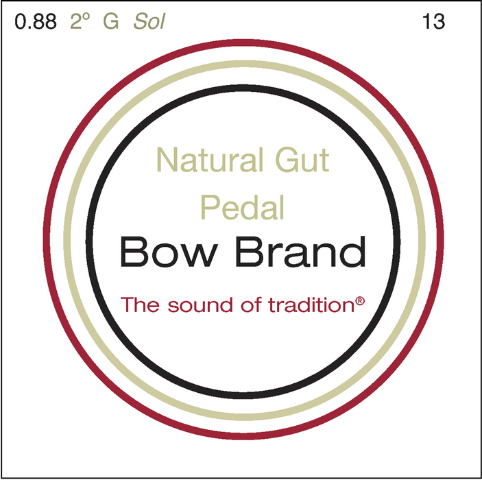 Bow Brand Natural Gut - Pedal Harp String, Octave 2 G