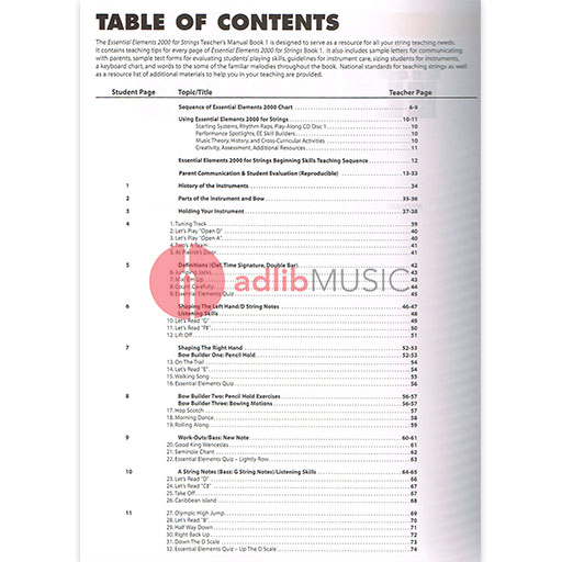 Essential Elements for Strings - Book 1 with EEi/CD/DVD - Teacher's Manual - Michael Allen | Pamela Tellejohn Hayes | Robert Gillespie Hal Leonard 868048