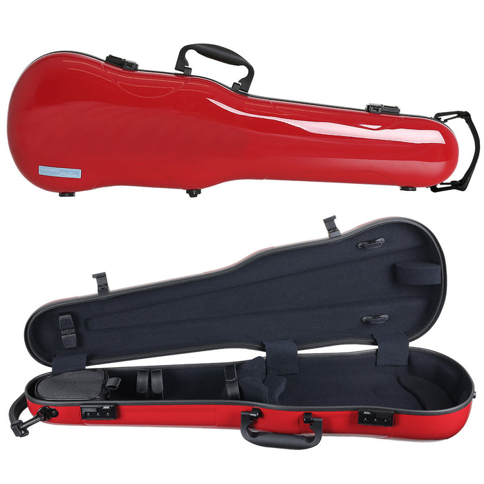 GEWA Air 1.7 Shaped Violin Case with Subway Handle Red Gloss 4/4