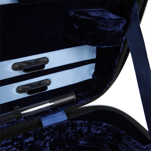 Violin Case - Gewa Liuteria Atlanta Oblong, Black/Blue, 4/4 - Special Order Only