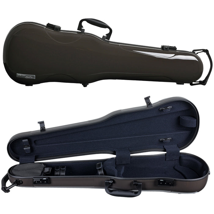 GEWA Air 1.7 Shaped Violin Case with Subway Handle Brown Gloss 4/4