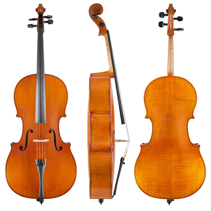 Cello Labelled Breton Brevete Mirecourt c.1900