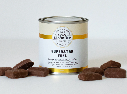 Sweet Disorder Superstar Fuel Chocolates in Tin