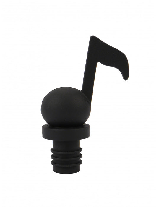 Wine Bottle Cap Black in the Shape of a Quaver